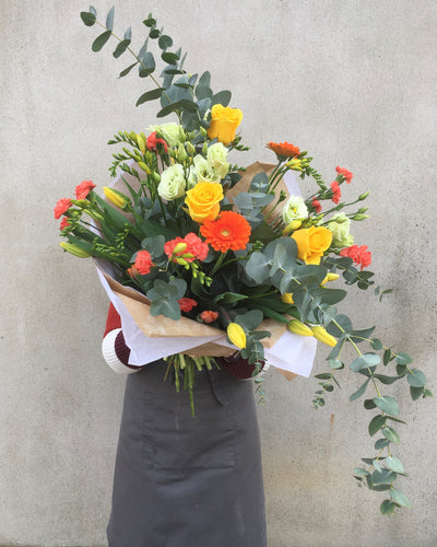 orange bouquet flower delivery nottinghamshire
