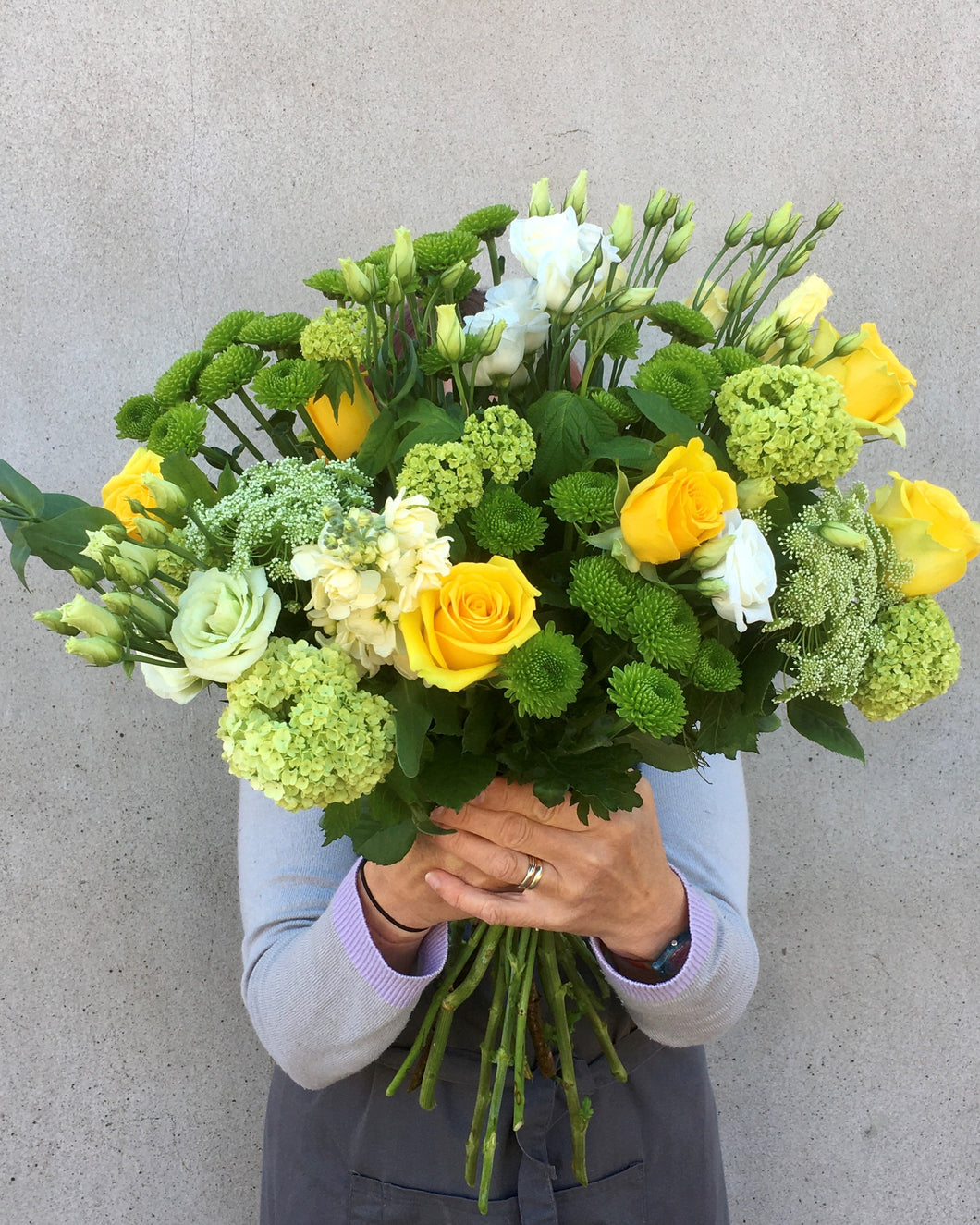 yellow flower bouquet delivery nottingham