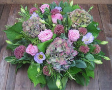 Natural Posy Pad Funeral Tribute Flowers